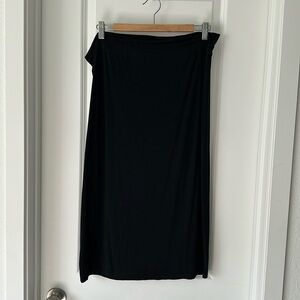 Pencil skirt - T-shirt material - black